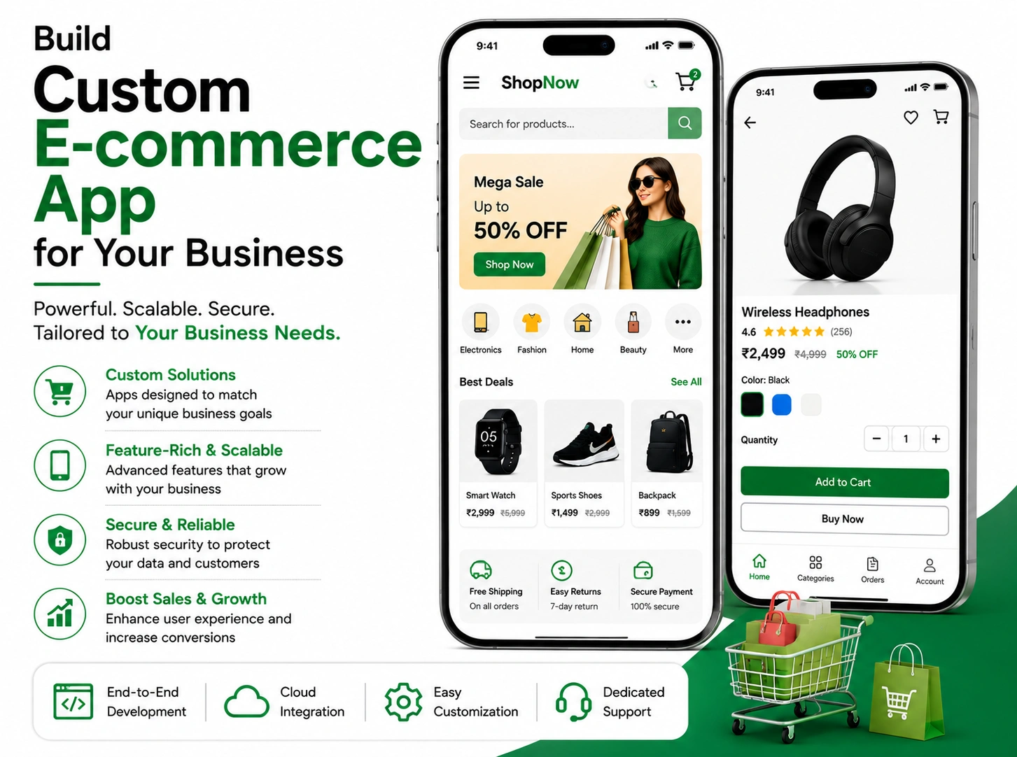 Build Custom E-commerce App for Your Business