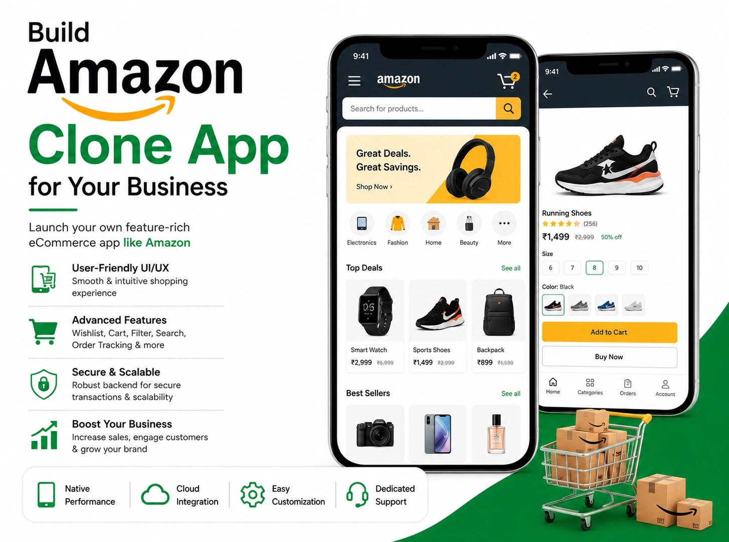 Build Amazon Clone App for Your Business